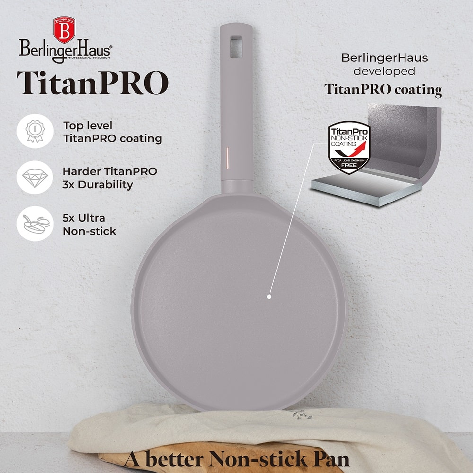Pancake pan, 25 cm Berlinger Haus BH8085 Taupe