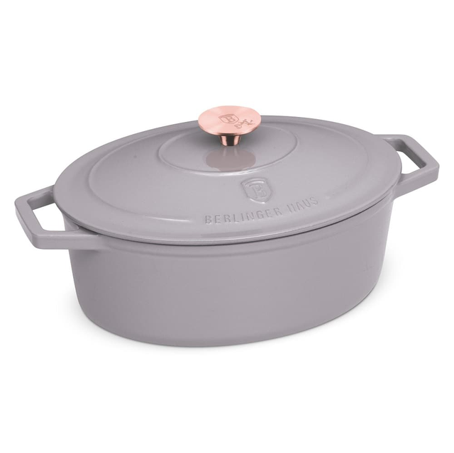 Oval roaster, 30 cm, cast iron Berlinger Haus BH6541 Taupe