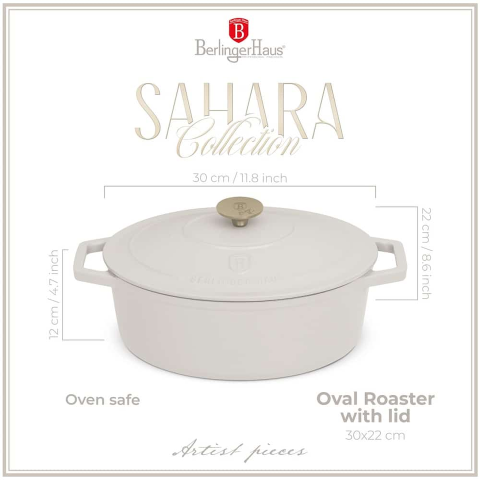 Oval roaster, 30 cm, cast iron Berlinger Haus BH6540