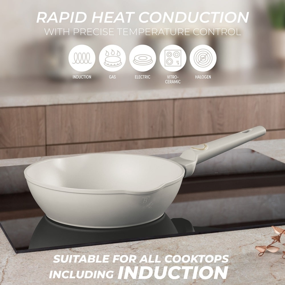 Deep frypan with 2 mouth, 24 cm Berlinger Haus BH8060 Sahara