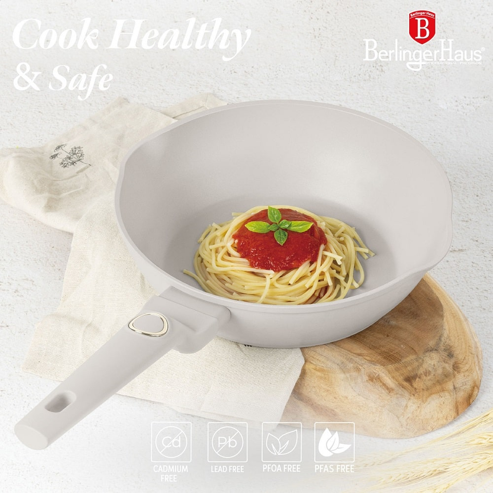 Deep frypan with 2 mouth, 24 cm Berlinger Haus BH8060 Sahara