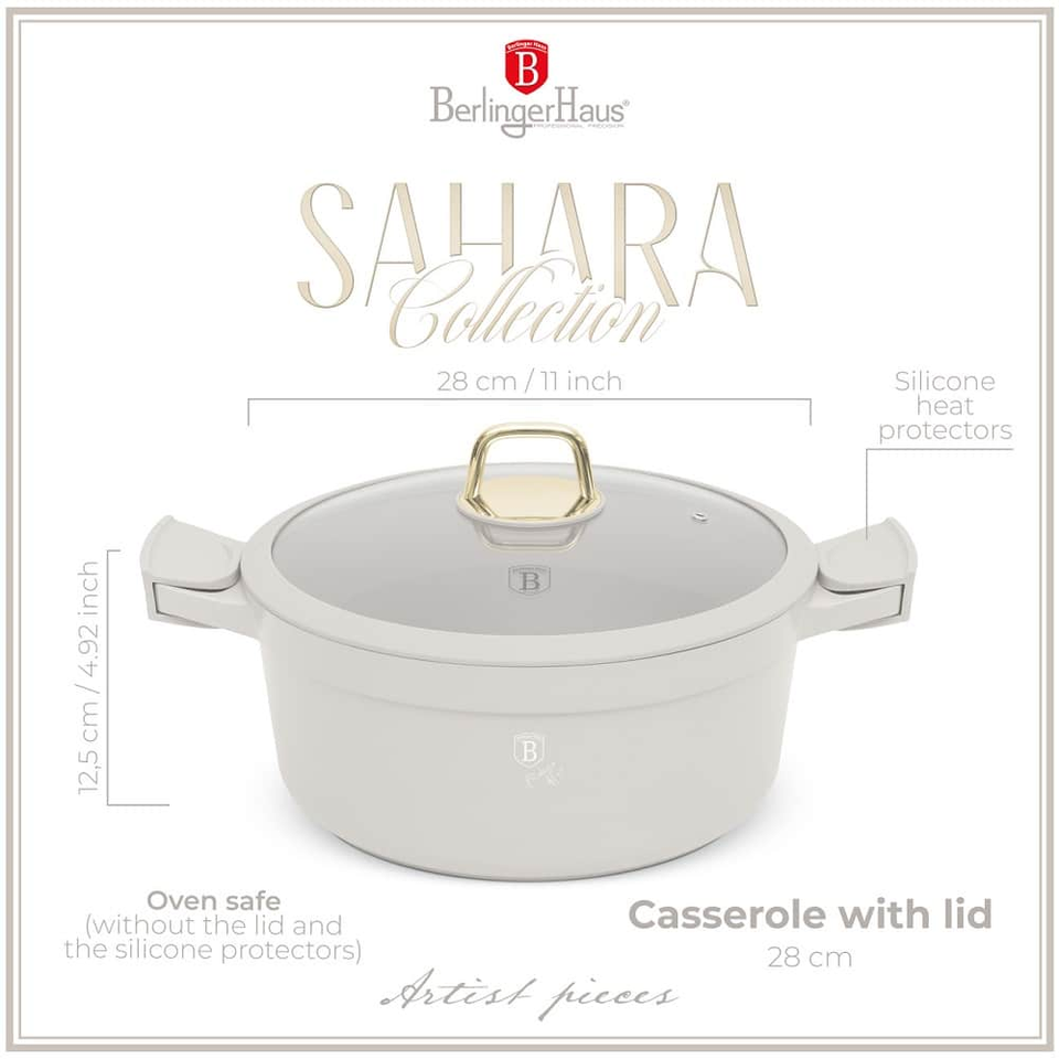 Casserole with lid, 28 cm Berlinger Haus BH7788 Sahara