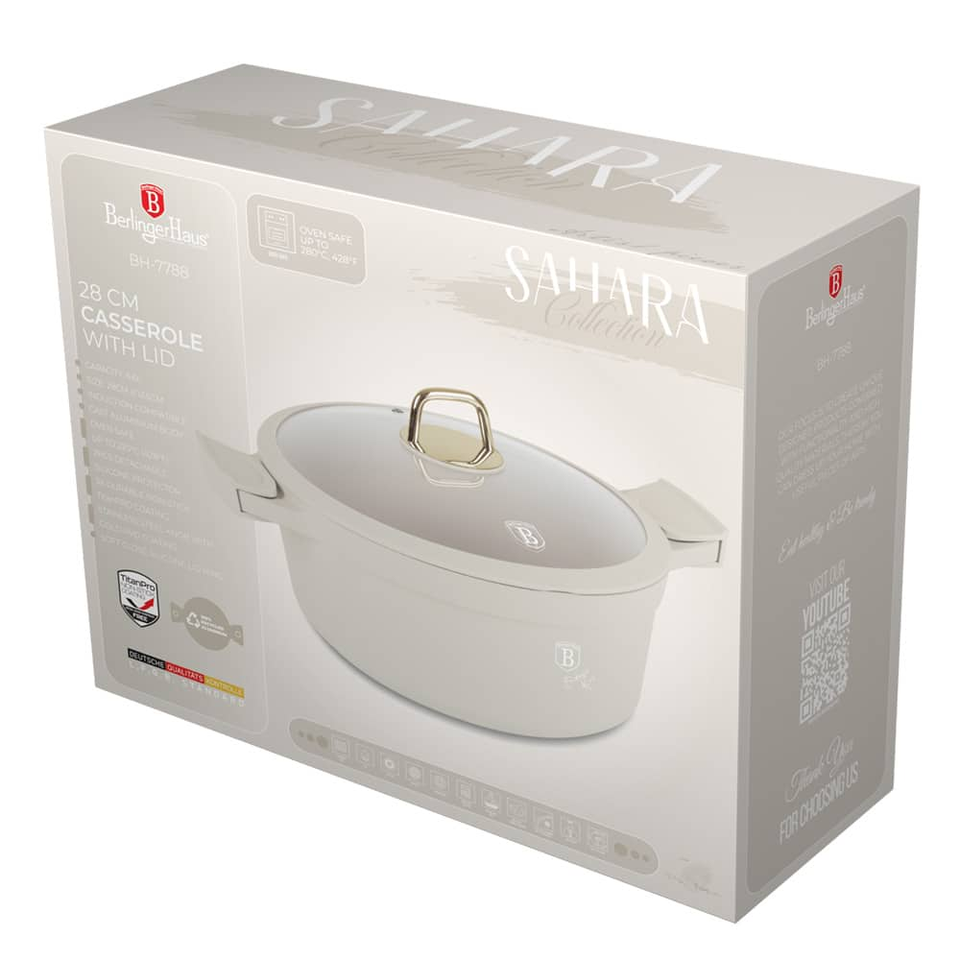 Casserole with lid, 28 cm Berlinger Haus BH7788 Sahara
