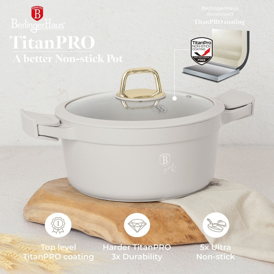 Casserole with lid, 24 cm Berlinger Haus BH7787 Sahara