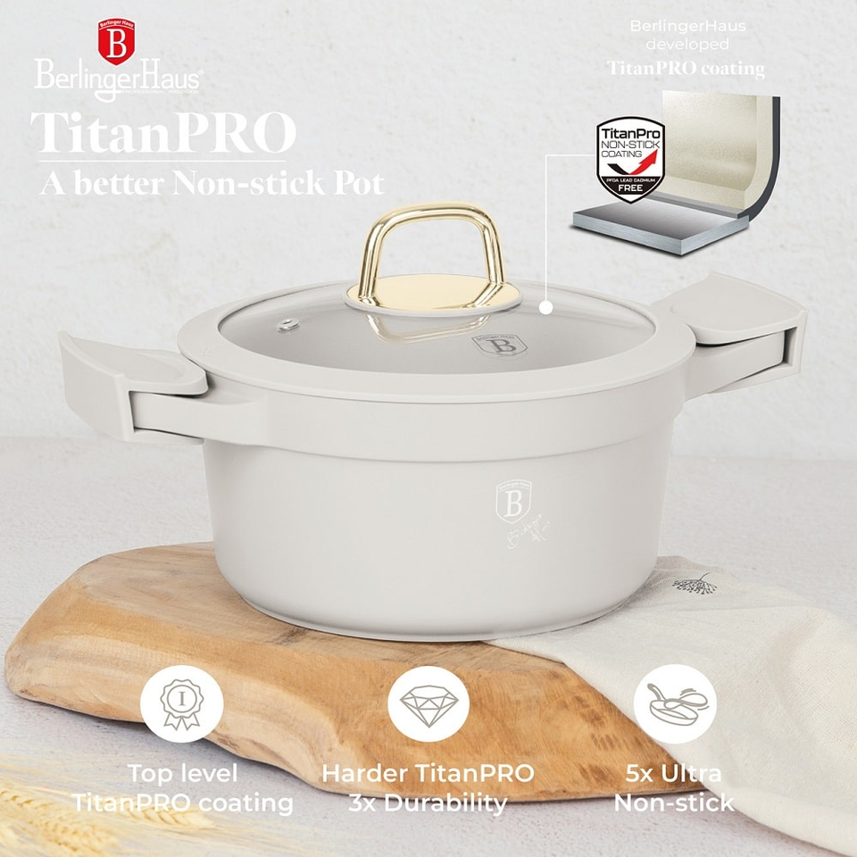 Casserole with lid, 20 cm Berlinger Haus BH7786 Sahara