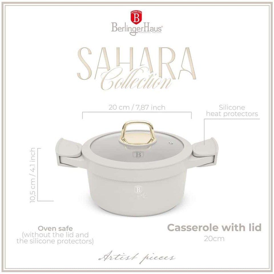Casserole with lid, 20 cm Berlinger Haus BH7786 Sahara