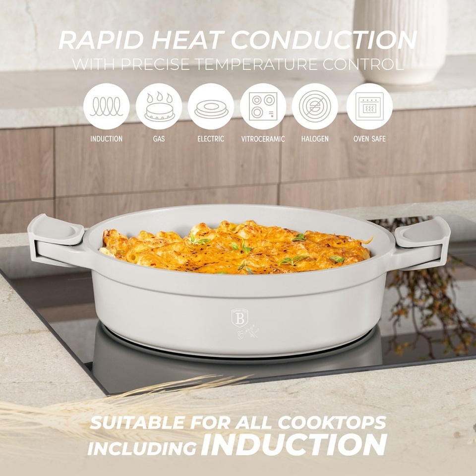 Shallow pot with lid, 28 cm Berlinger Haus BH7785 Sahara