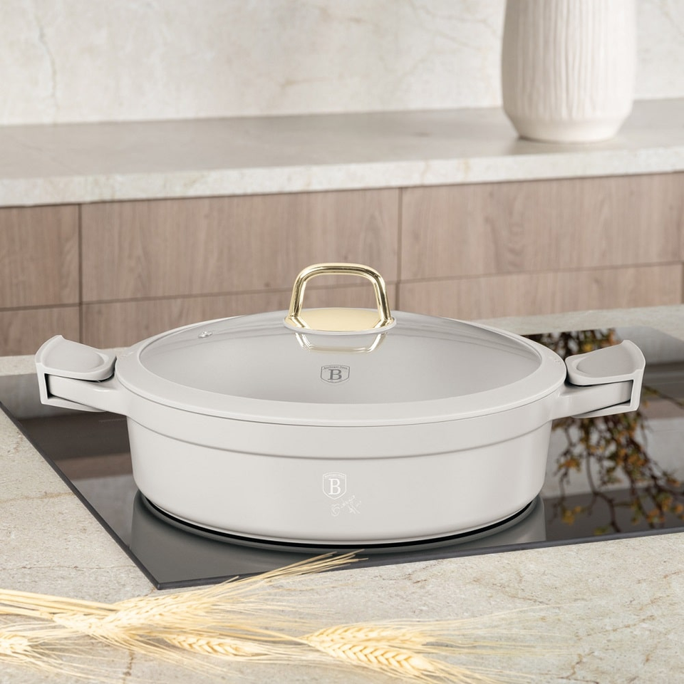 Shallow pot with lid, 28 cm Berlinger Haus BH7785 Sahara