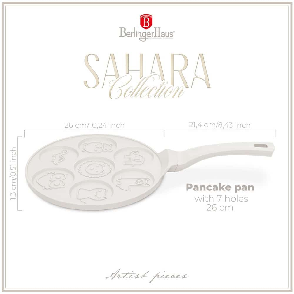 7holes animal pancake pan,26 cm Berlinger Haus BH7800 Sahara