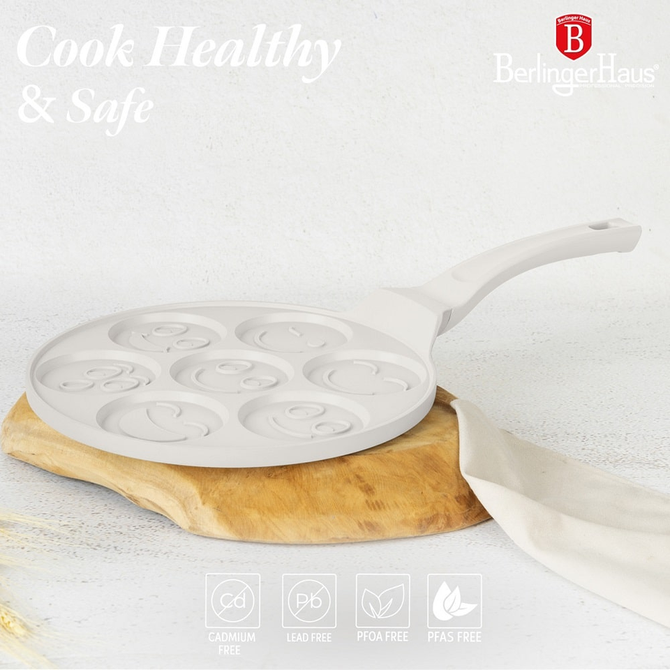 7 holes emoji pancake pan,26 cm Berlinger Haus BH7792 Sahara