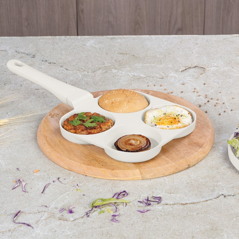 4 holes blank hamburger pan,20 cm Berlinger Haus BH7798
