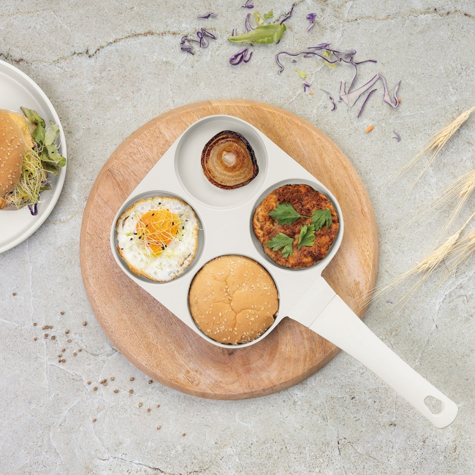 4 holes blank hamburger pan,20 cm Berlinger Haus BH7798