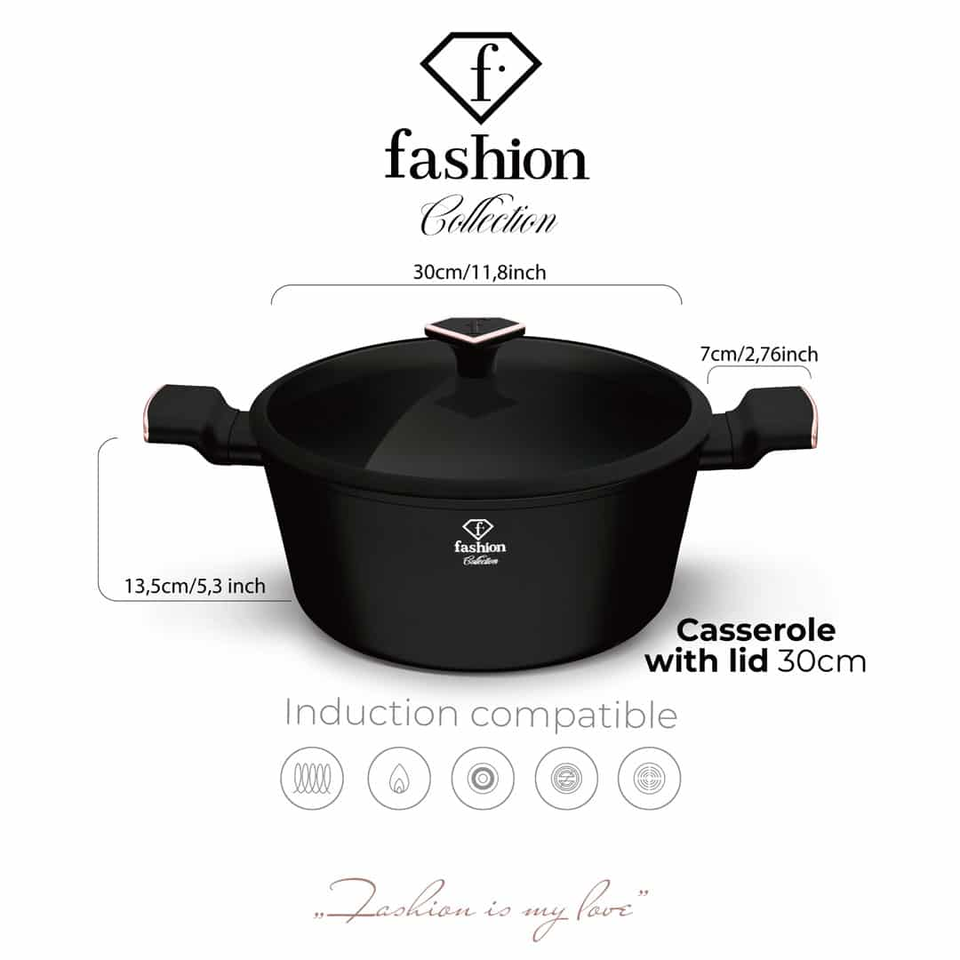 Casserole with Lid 30 cm Fashion by Berlinger Haus FTV0040
