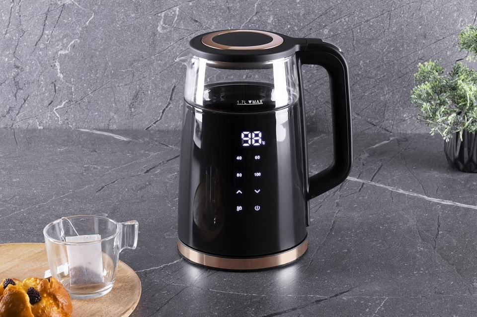 Digital electric kettle Berlinger Haus BH9477 Black Rose