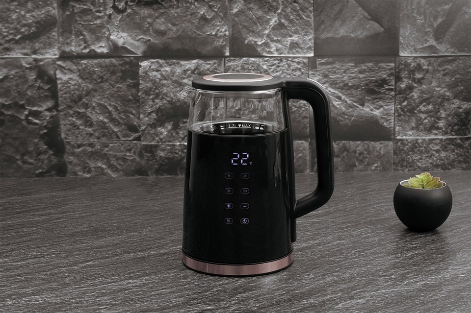 Digital electric kettle Berlinger Haus BH9477 Black Rose