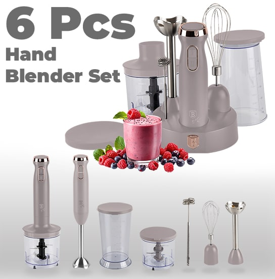 6 pcs hand blender set Berlinger Haus BH9562 Taupe