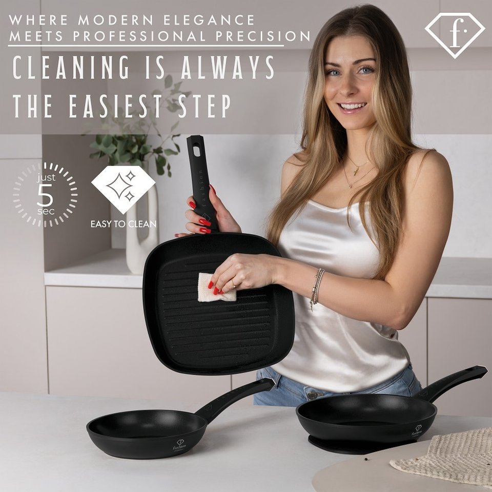 4-Piece Frypan Set Fashion by Berlinger Haus FTV0045