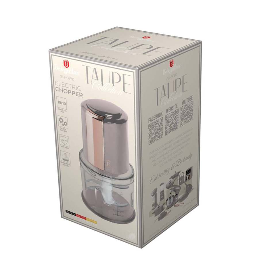 Mini chopper, 2 in 1 Berlinger Haus BH9690 Taupe