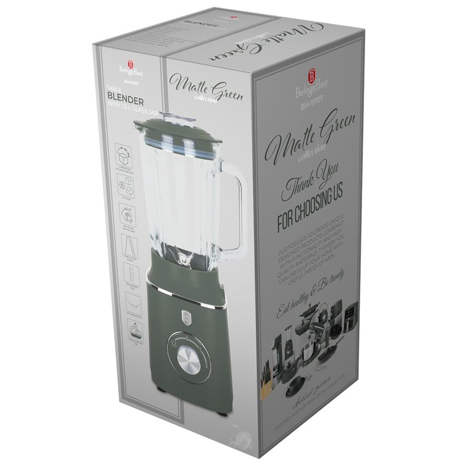 Table blender with 1,5 L Berlinger Haus BH9707 Matte Green