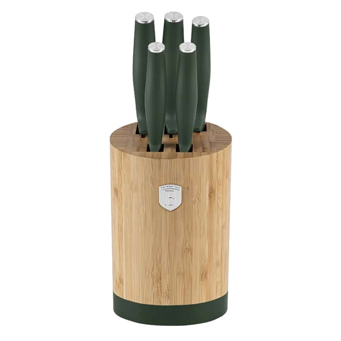 6 pcs knife set Berlinger Haus BH2757 Matte Green