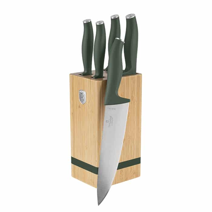 6 pcs knife set Berlinger Haus BH2751 Matte Green
