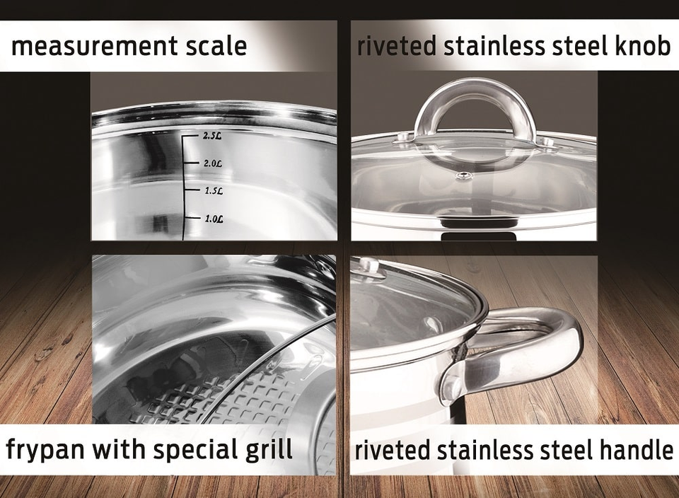 12 pcs cookware set Blaumann BL1410