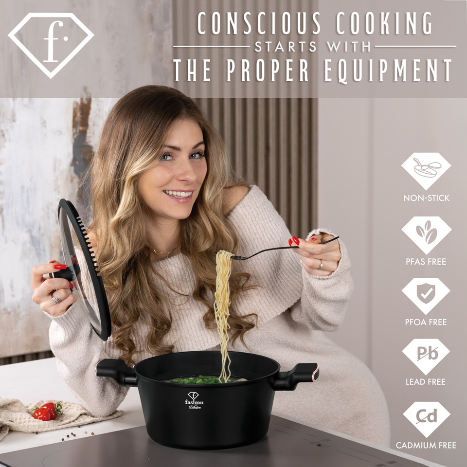 10-Piece Cookware Set Fashion by Berlinger Haus FTV0046