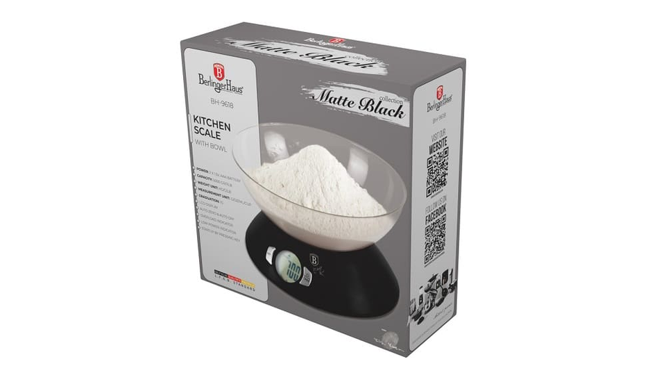 Kitchen scale with bowl Berlinger Haus BH9618 Black
