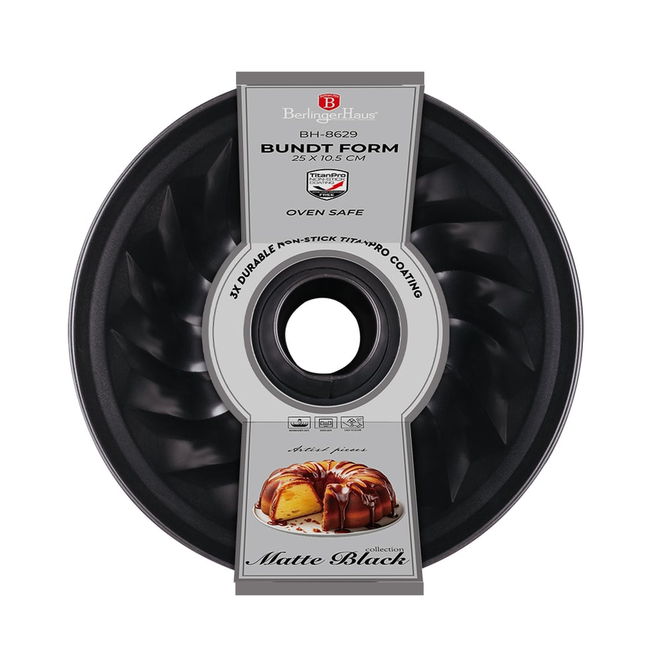 Bundt pan, 25 cm Berlinger Haus BH8629 Matte Black