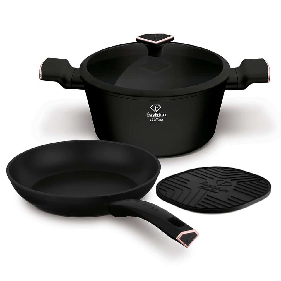 4-Piece Cookware Set Fashion by Berlinger Haus FTV0047