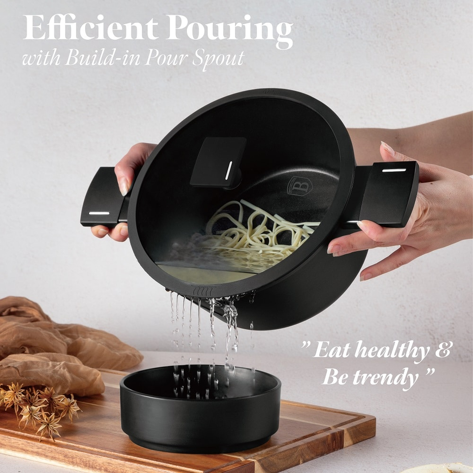 15 pcs cookware set Berlinger haus BH8198 Matte Black