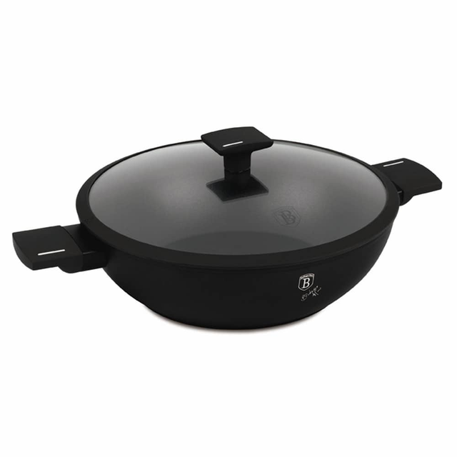 Wok with lid, 30 cm Berlinger Haus BH8182 Matte Black