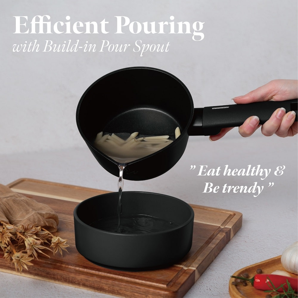 Sauce pan, 16 cm Berlinger haus BH8174 Matte Black