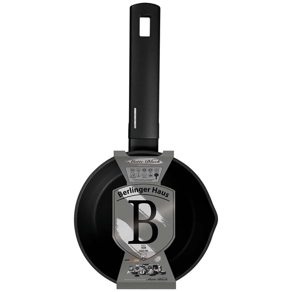 Sauce pan, 16 cm Berlinger haus BH8174 Matte Black