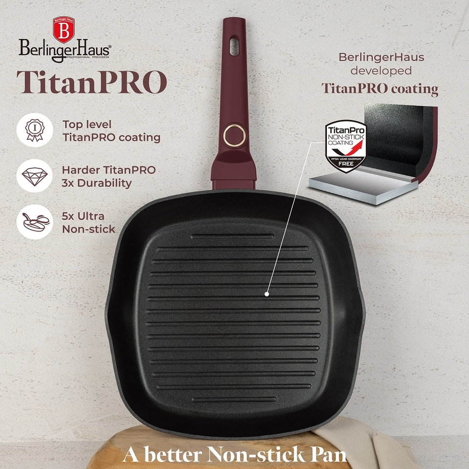 Grill pan, 28 cm Berlinger Haus BH8036 Leonardo