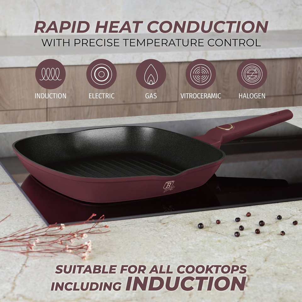 Grill pan, 28 cm Berlinger Haus BH8036 Leonardo