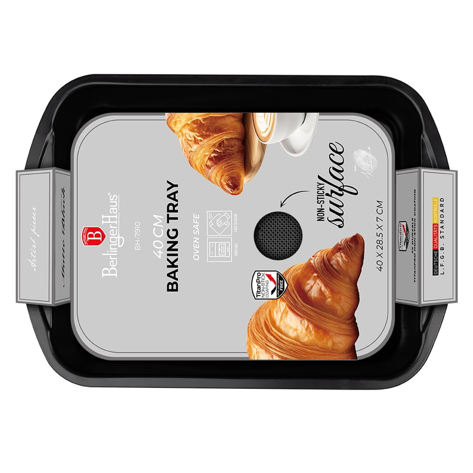 Oblong roaster, 40*28,5 cm Berlinger Haus BH7910 Matte Black