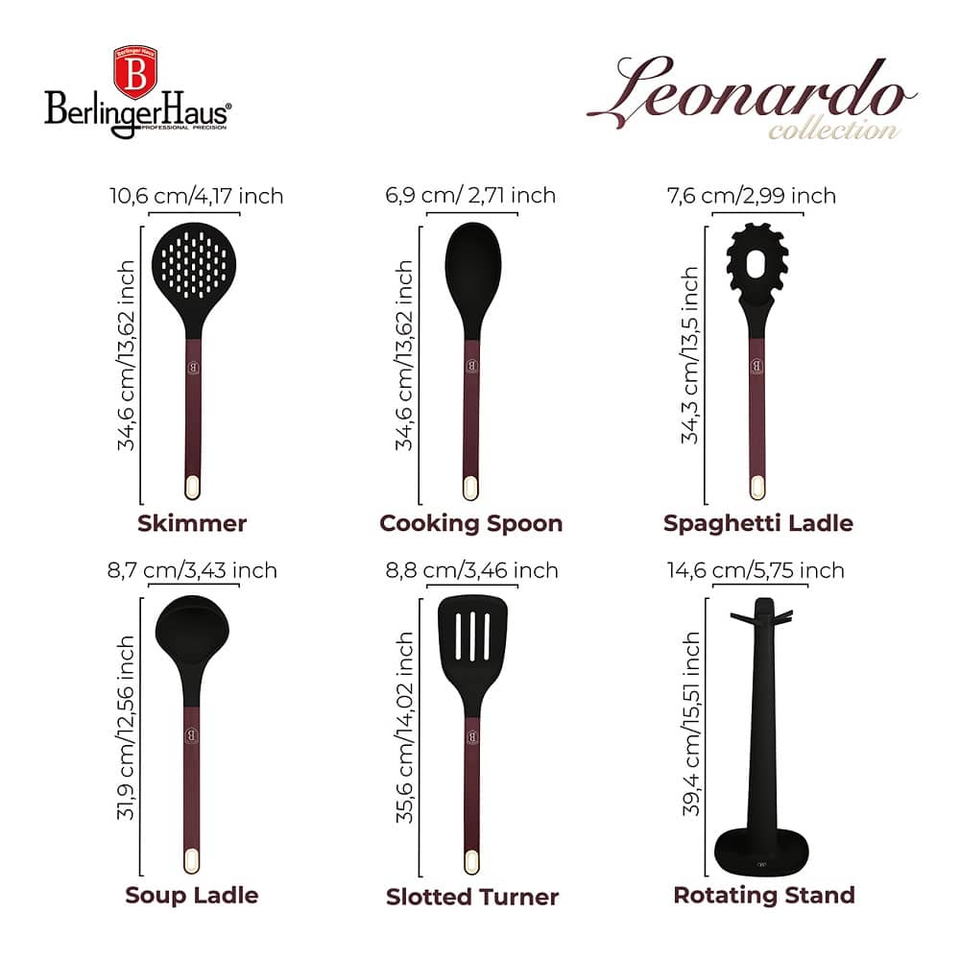 Kitchen tool set with stand Berlinger Haus BH8620 Leonardo
