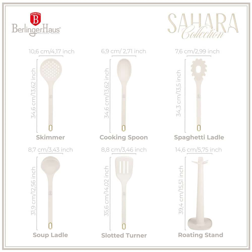 Kitchen tool set with stand Berlinger Haus BH8619 Sahara