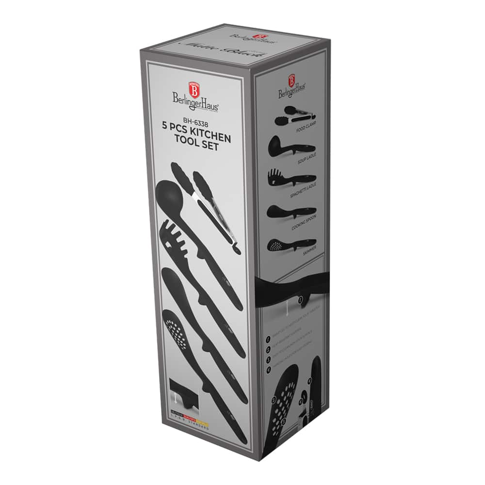 5 pcs kitchen tool set Berlinger Haus BH6338 Matte Black