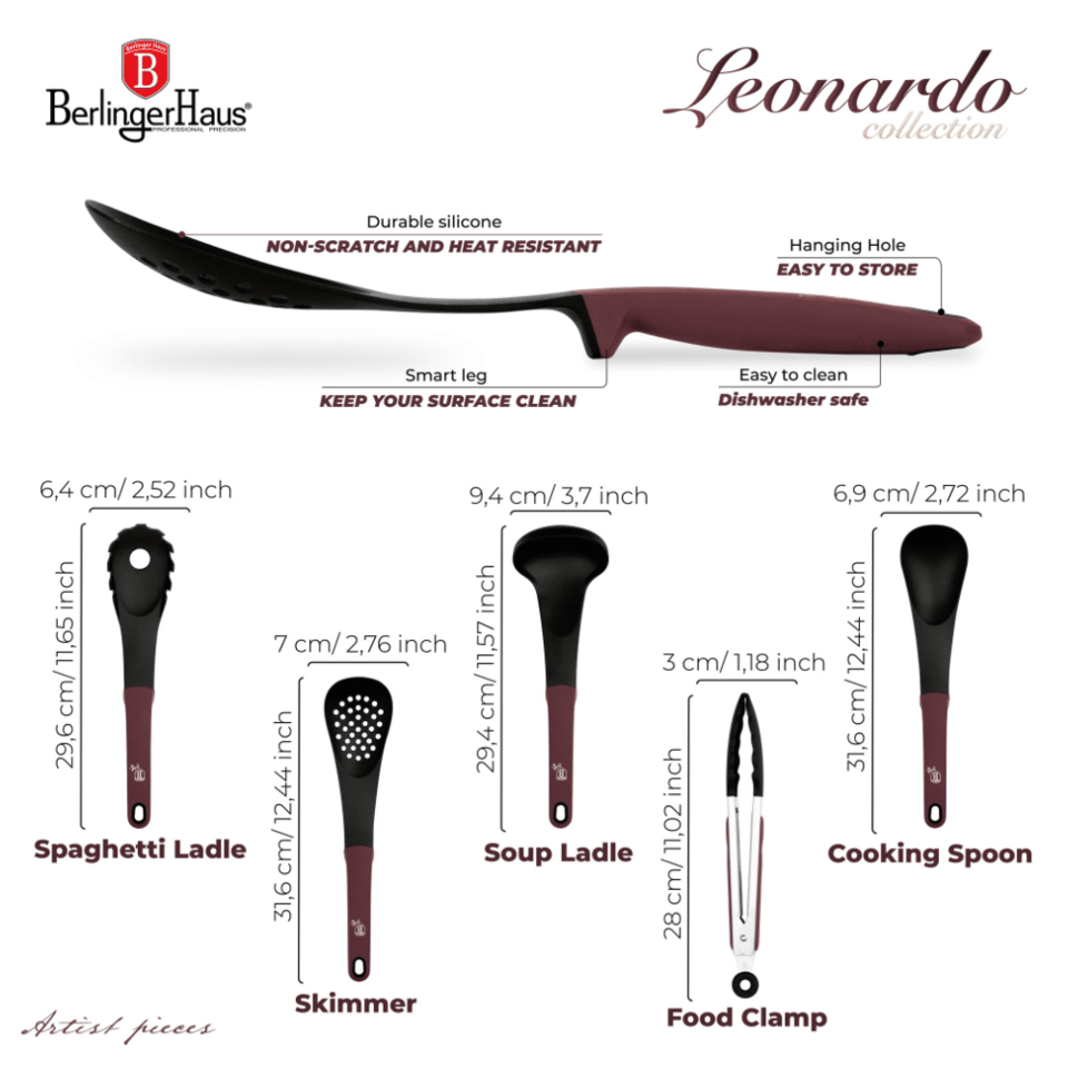 5 pcs kitchen tool set Berlinger Haus BH6337 Leonardo