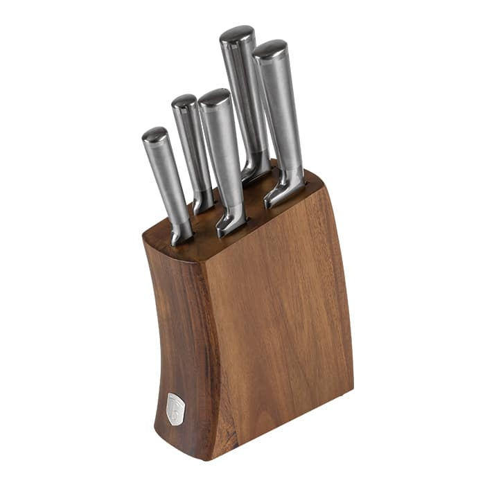6 pcs knife set with acacia wood stand Berlinger Haus BH3124