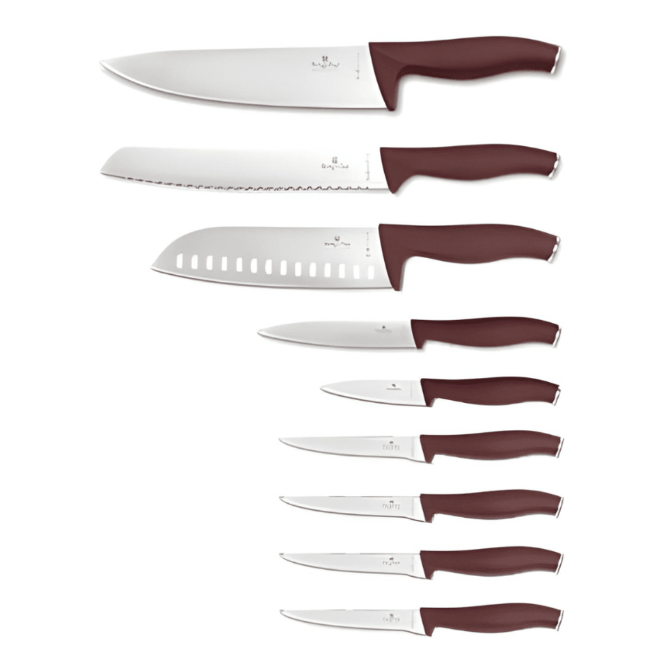 10 pcs knife set with BAMBOO stand Berlinger Haus BH2980