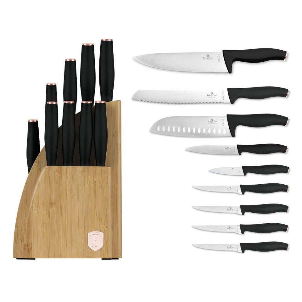 10 pcs knife set with BAMBOO stand Berlinger Haus BH2760