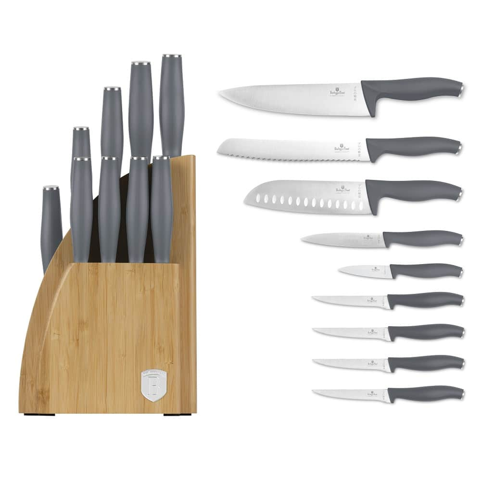 10 pcs knife set with BAMBOO stand Berlinger Haus BH2759