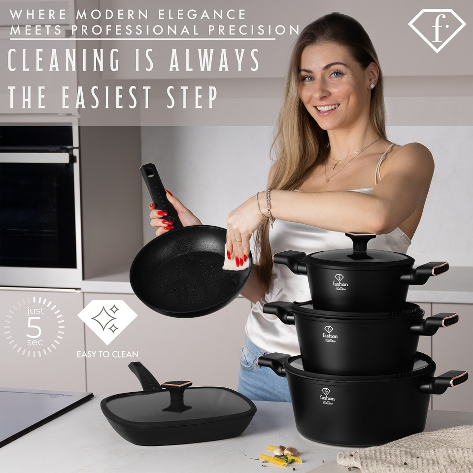 11-Piece Cookware Set Fashion by Berlinger Haus FTV0049