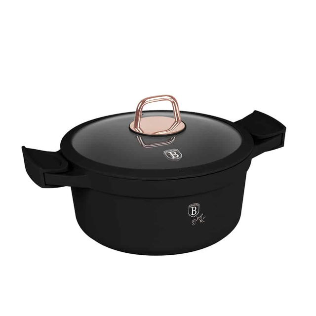 Casserole with lid, 24 cm Berlinger Haus BH1457 Black Rose