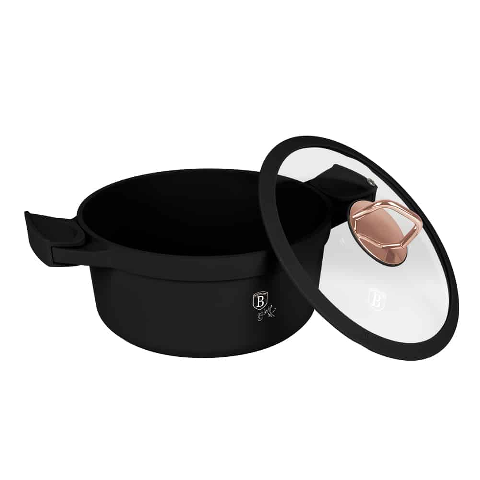 Casserole with lid, 24 cm Berlinger Haus BH1457 Black Rose