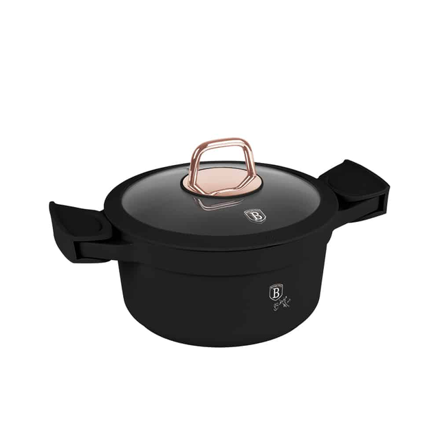 Casserole with lid, 20 cm Berlinger Haus BH1456 Black Rose