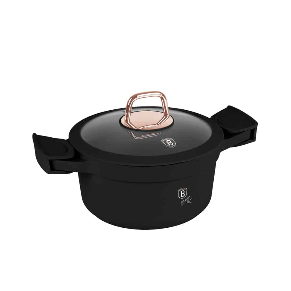 Casserole with lid, 20 cm Berlinger Haus BH1456 Black Rose
